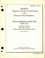 Operation, Service Instructions and Illustrated Parts Breakdown for True Airspeed Computer Test Set - Type WS2061 - Part 817306