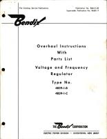 Overhaul Instructions with Parts List for Voltage & Frequency Regulator - Types 4B39-1-B, 4B39-1-C