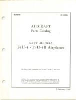 Parts Catalog for F4U-4 and F4U-4B Airplanes