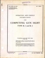 Operation & Instructions for Gun Sight Type K-3, -4