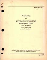 Parts Catalog for Hydraulic Pressure Accumulators - Parts 411810 and 411950 