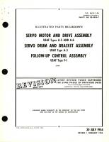 Illustrated Parts Breakdown for Servo Motor and Drive Assembly USAF Types A-5 and A-6 Servo Drum and Bracket Assembly USAF Type A-3 Follow-Up Control Assembly USAF Type F-1