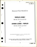Illustrated Parts Breakdown for Propeller Assembly Part No. 278-101, & 278-102 and Propeller Governor Assembly Part Nos 278-220 & 278-222 