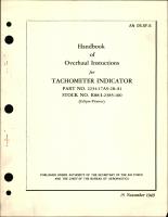 Overhaul Instructions for Tachometer Indicator Part No. 2234-17A9-28-A1