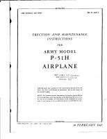 Erection and Maintenance Instructions for P-51H Airplane