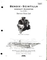 Service Parts List Bendix-Scintilla Magnetos Type SF7RN-1 