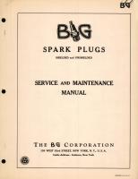 Service and Maintenance Manual for BG Spark Plugs Shielded and Unshielded