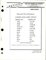 Illustrated Parts Breakdown for Landing Gear Aerol Struts 