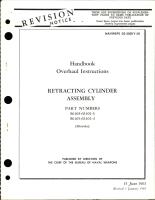 Overhaul Instructions for Retracting Cylinder Assembly - Parts S6165-63101-3 and S6165-63101-4