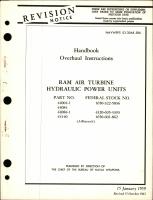 Overhaul Instructions for Ram Air Turbine Hydraulic Power Units - Parts 44004-1, 44084, 44084-1, and 44140 