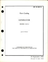 Parts Catalog for Generator - Model G35-2