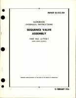 Overhaul Instructions for Sequence Valve Assembly - Part U-7950-1