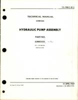 Overhaul Manual for Hydraulic Pump Assembly - Part 65WB02003