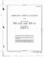 Parts Catalog - BT-13, BT-15, SNV-1