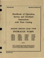 Operation, Service and Overhaul Instructions with Parts Catalog for Engine Driven Gear Type Hydraulic Pumps IP-203, IP-204, IP-214, IP-249, IP263, IP-466