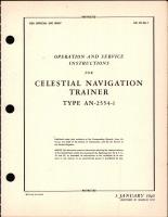 Operation & Service Instructions for Celestial Navigation Trainer Type AN-2554-1