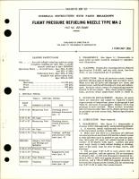 Overhaul Instructions with Parts Breakdown for Flight Pressure Refueling Nozzle Type MA-2 - Part 1325-556659