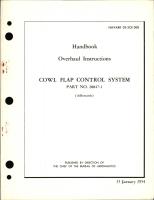 Overhaul Instructions for Cowl Flap Control System - Part 28847-1