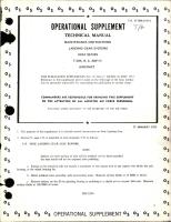 Operational Supplement for Maintenance Instructions for Landing Gear Systems - T-29A, T-29B, T-29C and T-29D