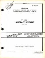 Operation, Service, & Overhaul Instructions with Parts Catalog for Type AN5851-1 Aircraft Sextant