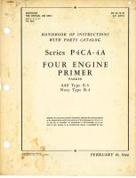 Handbook of Instructions with Parts Catalog for Series P4CA-4A Four Engine Primer