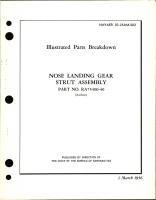 Illustrated Parts for Nose Landing Gear Strut Assembly Part No. RA75400-40