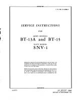 Service Instructions - BT-13, BT-15, SNV-1