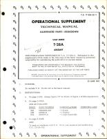 Illustrated Parts Breakdown for T-28A - Operational Supplement