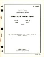 Illustrated Parts Breakdown for Starter Air Shutoff Valve - Part 105054 - Model SVPA-1