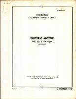 Overhaul Instructions for Westinghouse Electric Motor