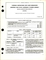 Overhaul Instructions with Parts Breakdown for Arresting Gear Shock Absorbing Cylinder Assembly - Part 25-69026-305 and 25-69026-307