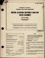 Overhaul Manual with Parts Breakdown for Motor Actuated Butterfly Shut-Off Valve Assembly