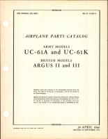 Airplane Parts Catalog for UC-61A and UC-61K