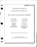 Illustrated Parts Breakdown for Oil Tank and Sensor Assembly