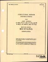 Structural Repair Instructions for A-36, P-51, F-6, and TF-51