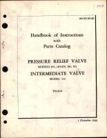 Instructions with Parts Catalog for Pressure Relief and Intermediate Valve