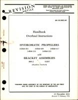 Overhaul Instructions for Hydromatic Propellers and Bracket Assemblies