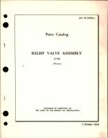 Parts Catalog for Relief Valve Assembly - 6750