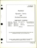 Operation, Service, & Overhaul Instructions for Aircraft Clocks Part Nos. 22809-22809A, 22809-T1A, 22809-1A, 22809-L1A