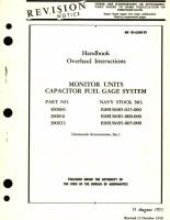 Handbook Overhaul Instructions  Monitor Units Capacitor Fuel Gage System, Part No. 300006, 300016, 300022