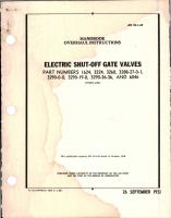 Overhaul Instructions for Electric Shut-Off Gate Valves - Parts 