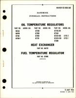 Overhaul Instructions for Oil Temperature Regulators, Heat Exchanger and Fuel Temp Regulator