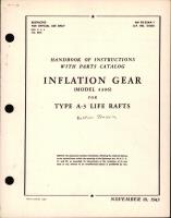 Instructions with Parts Catalog for Model 4396 Inflation Gear for Type A-3 Life Rafts