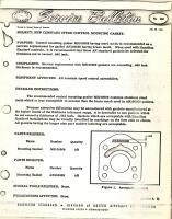 New Constant Speed Control Mounting Gasket