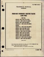 Overhaul Instructions for Four Way Hydraulic Selector Valves - 1500 PSIG