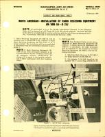 Installation of Radio Receiving Equipment for B-25J