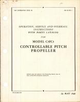 Operation, Service, & Overhaul Instructions with Parts Catalog for Controllable Pitch Propeller