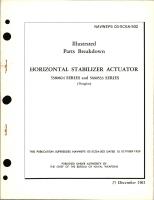 Parts Breakdown for Horizontal Stabilizer Actuator - 5380824 and 5660533 Series 