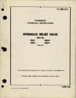 Overhaul Instructions for Hydraulic Relief Valve - Parts 1048-2, 1048-8, 1048-8-1 and 1048-14 