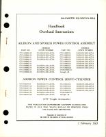 Overhaul Instructions for Aileron & Spoiler Power Control Assembly and Servo Cylinder